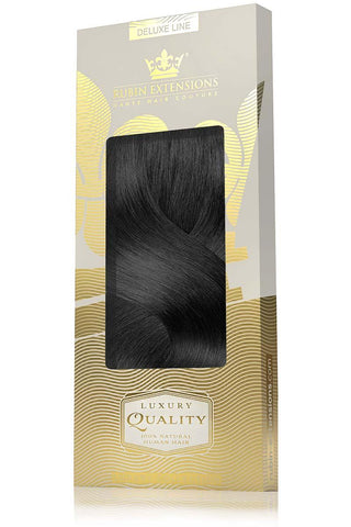 Clip-In Human Hair LUXURY QUALITY Extensions Jet Black Deluxe Line