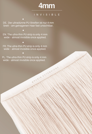 Extensions adhésives Human Hair, Short approach, Hazelnut Brown & Sommer Blonde