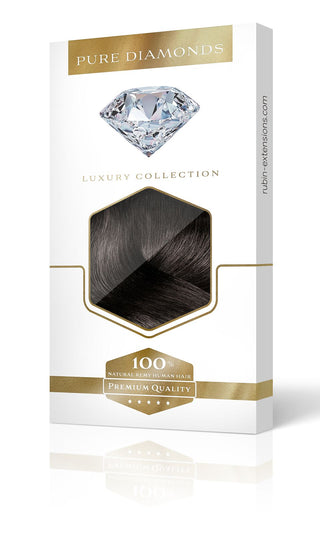 INVISIBLE Clip-in Extensions Diamond Line Expresso Black